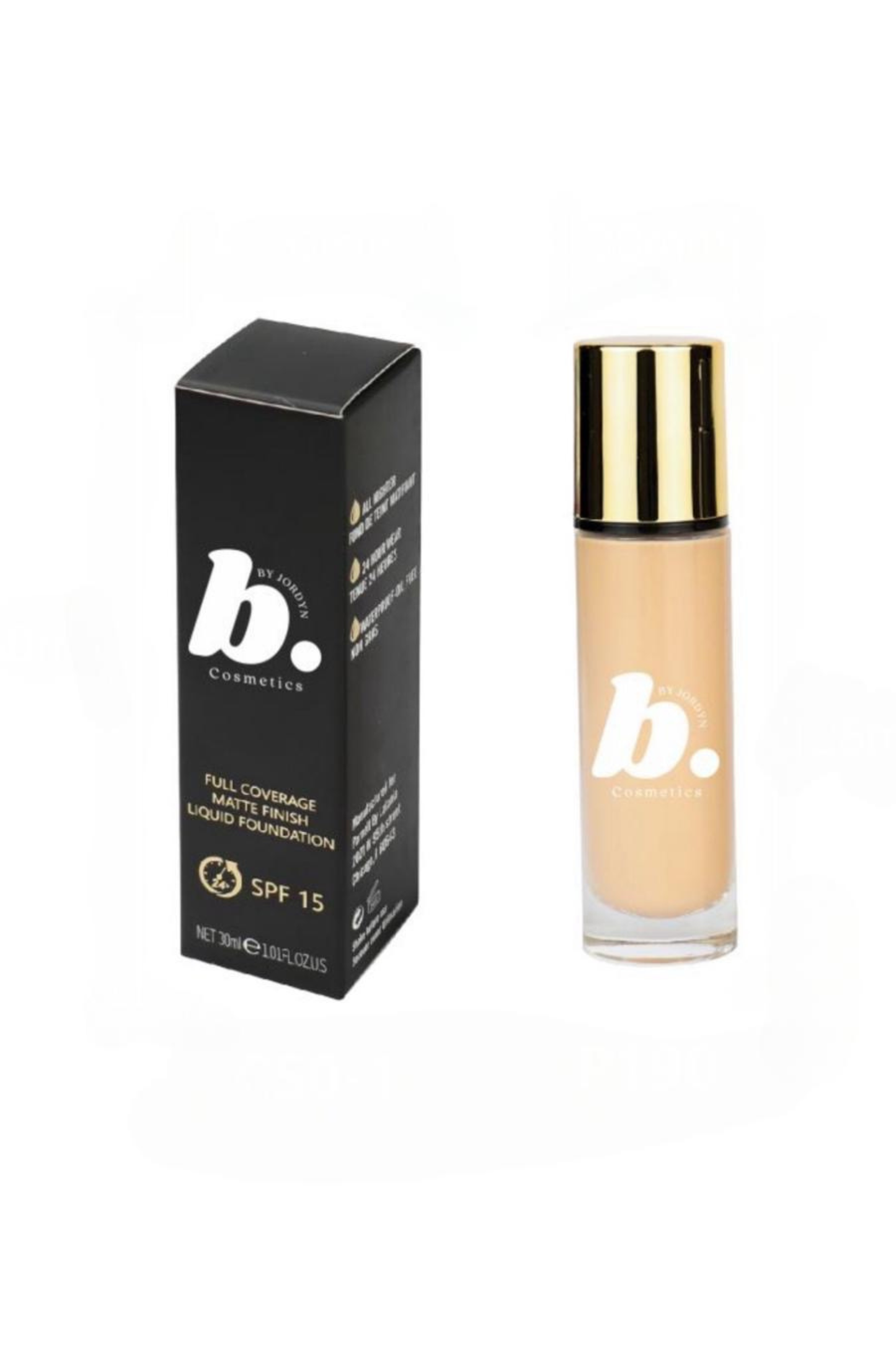 Full Coverage Matte Finish Liquid Foundation