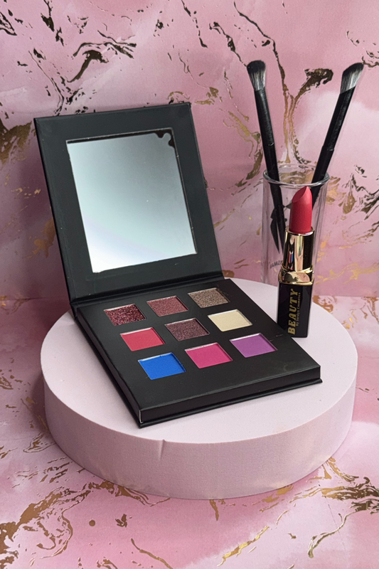 Velvet Rush Eyeshadow Palette w/ "Ruby Kisses" Lipstick Set